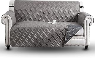 Housse de canapé matelassée imperméable avec ceinture élastique pour protéger les meubles