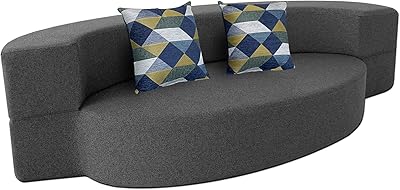 Nejoon canapé-lit pliant moderne en mousse à mémoire de forme avec 2 oreillers