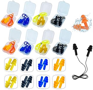Bouchons d'oreilles pour dormir 16 paires de bouchons isolants du bruit réutilisables