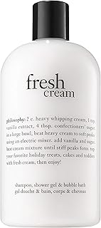 Shampooing crème fraîche, gel douche et bain moussant, unisexe, 473 ml, blanc