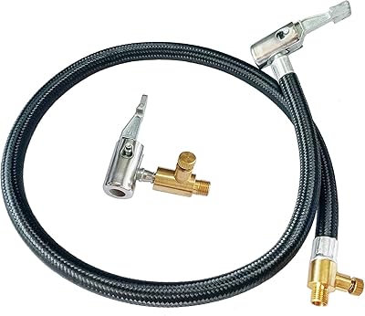 Adaptateur de tuyau de gonflage d'air de pneu de voiture de 60 cm