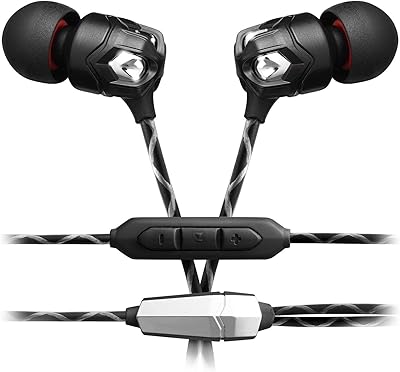 Écouteurs modernes v- moda avec microphone de zn - 3 boutons