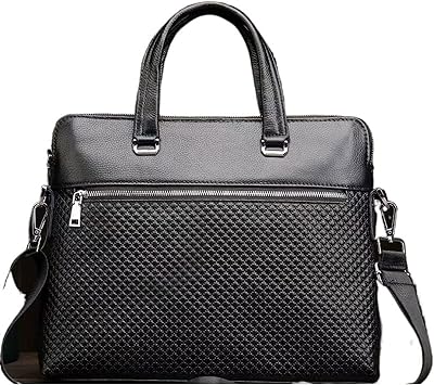 Sac pour ordinateur portable hopeva sac à bandoulière pour hommes en cuir véritable