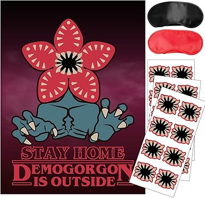 Fournitures de fête inspirées des bizarreries, épinglez la bouche sur le jeu demogorgon