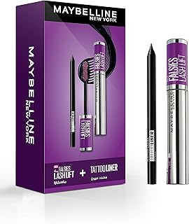 Ensemble d'eye-liner gel faux-cils et tatouage maybelline new york 2 pièces