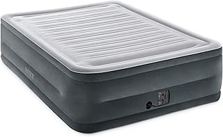 Lit pneumatique confortable intex dura-beam avec pompe électrique intérieure haute hauteur (modèle 2020)