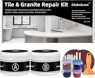Kit de réparation de carrelage et granit kit marbre porcelaine et pierre quartz