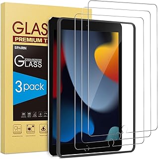 Protecteur d'écran en verre trempé compatible avec ipad 9ème, 8ème et 7ème génération