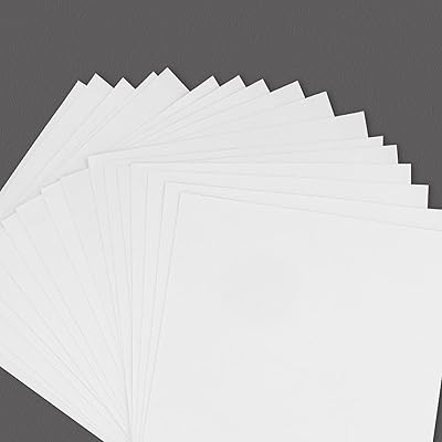 24 feuilles de mousse eva blanche de 1 mm d'épaisseur 157" x