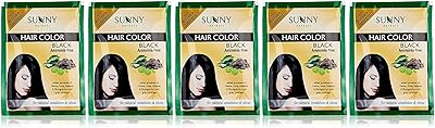 Teinture capillaire baxon sunny - noir, 20 g (paquet de 5)
