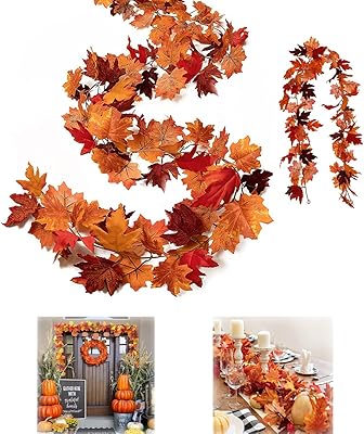 2 pièces couronne décorative de festival de récolte de feuilles d'érable décoration d'automne d'érable pour la maison. Vos marques préférées à prix réduits sur Diaytar