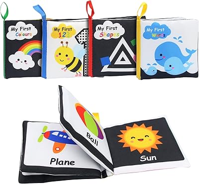 Habavis mon premier livre doux livres en tissu pour bébé jouets d'activités d'éducation précoce livre en tissu froissé pour bébés et enfants. Diaytar : Où chaque achat est une victoire pour votre budget
