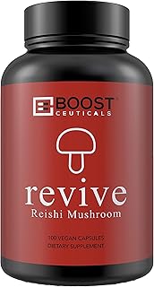 Capsules de champignons reishi boostceuticals, 900 mg d'extrait de ganoderma lucidum par portion