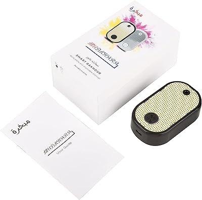 Brûleur d'encens électrique portable lux, encens bakhoor dokhoun (noir)