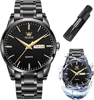 Montres en or pour hommes montre lumineuse et étanche en acier inoxydable. Diaytar : Votre allié pouvoir d'achat au quotidien