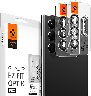 Protecteur d'écran pour objectif spigen glaster ez fit optic pro conçu pour samsung