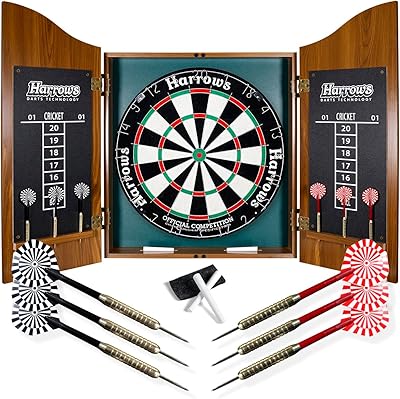 Jeu de fléchettes en bois harrows je14 sélection complète unisexe pour adultes