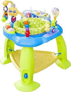 Moon baby jumper, centre d'activités pour bébé, transat réglable, lumières, musique et jouets