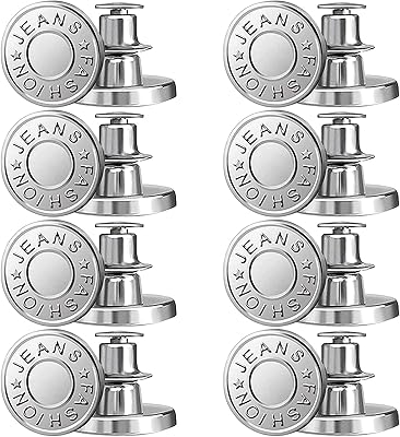 Épingles à boutons pour jeans 8 ensembles d'épingles jeans de remplacement