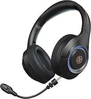 Casque de jeu sans fil avec son stéréo hi-fi rvb avec microphone