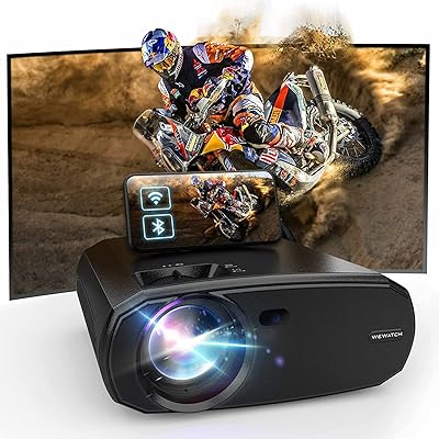 Projecteur portable wewatch natif 1080p avec wi-fi, bluetooth, grand écran mini led 200