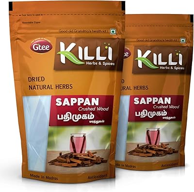 Killi sappan wood | pathimugam | patang | pathimukham écrasé, 100 g