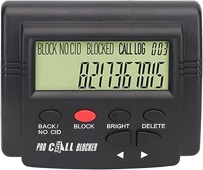 Bloqueur d'appels pour téléphones fixes dispositif de blocage avec écran lcd arrêtez