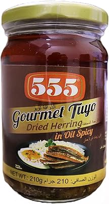 555 hareng séché gourmet toyo dans l'huile chaude, 210 g, rouge