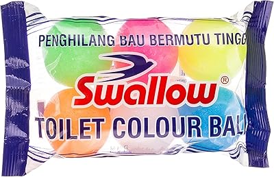 Balle de coloriage pour toilettes à l'hirondelle #110, 6 pièces