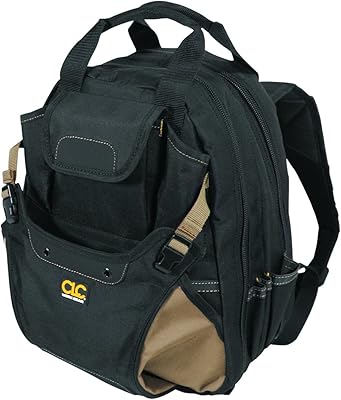 Sac à dos clc work gear carpenters tool 1134, 44 compartiments, support dorsal