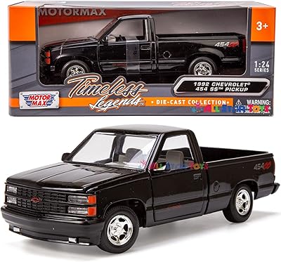 Motormax 1992 chevy 454ss pickup truck, modèle moulé sous pression à l'échelle 1/24