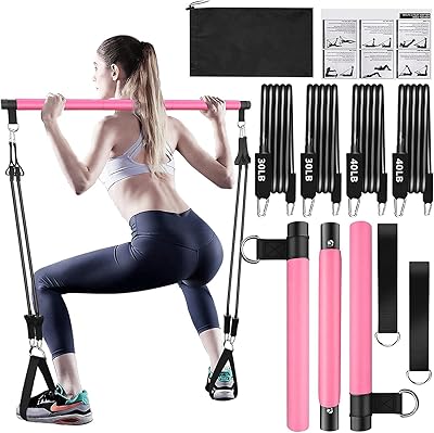 Ensemble de bandes pilates avec bandes de résistance (13,6 lb, 18,14 lb), bandes