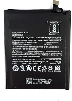 Batterie de remplacement pour xiaomi redmi note 4x bn43