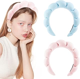 Bandeau spa femme 2 pièces - serviette éponge en tissu éponge pour soins