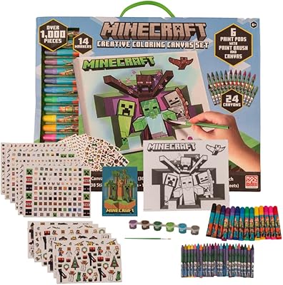 Un ensemble de jouets de dessin minecraft et d'activités innovantes en tissu