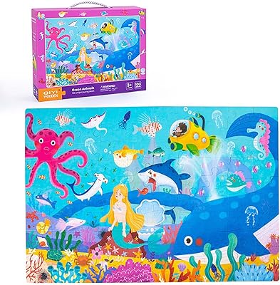 Coffret cadeau puzzle milike ocean world - 3 à 6 ans, éducatif, coloré
