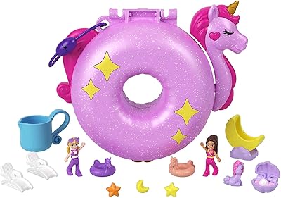 Ensemble de jouets et poupées poli pocket de 12 accessoires petit motif licorne