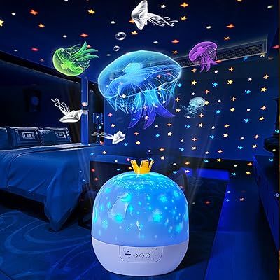 Veilleuse led étoilée, projecteur rotatif, lumière du ciel étoilé pour chambre d'enfants, lumières