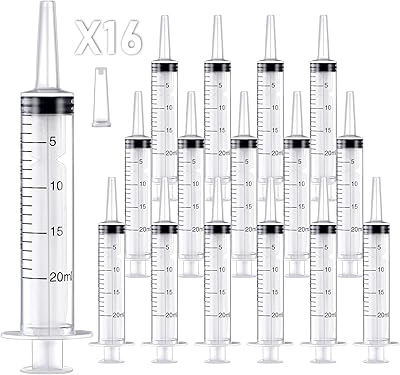 Seringue en plastique de 20 ml grande seringue liquide stérile scellée individuellement outils