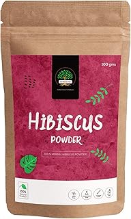 Poudre à base de plantes d'hibiscus d'arbre vert pour les soins des cheveux