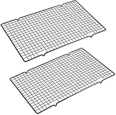 Ensemble de 2 grilles de refroidissement en acier inoxydable, 16" x 10", ensemble