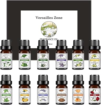 Coffret d'huiles essentielles de luxe versailles zone pour l'hydratation et la maison 12x10