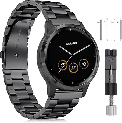 Bracelet vinti compatible avec garmin vivo active 4s-venu 2s-vivomove 3s bracelet de remplacement en acier. Optimisez votre budget avec Diaytar Sénégal
