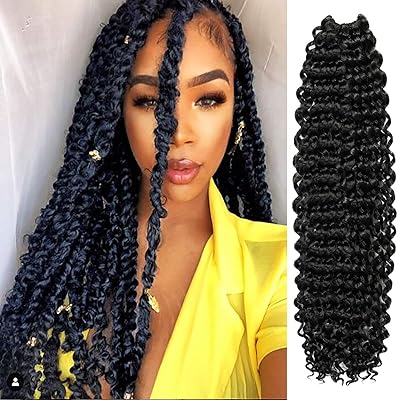 6 paquets de 22 pouces au-then-tic passion twist hair, tresses au crochet ondulées