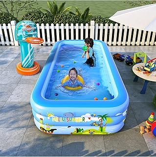 Piscine gonflable hors sol autogonflante gt-wheel pour adultes et enfants (3m)
