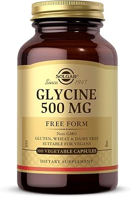 Solgar glycine, 500 mg - 100 gélules