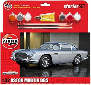 Kit de démarrage airfix de taille moyenne - aston martin db5 argent