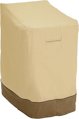 Housse de chaise de patio empilable imperméable classic accessories veranda, taille 25,5