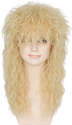 Perruques miss u hair longues blondes bouclées des années 80 pour femmes, perruque