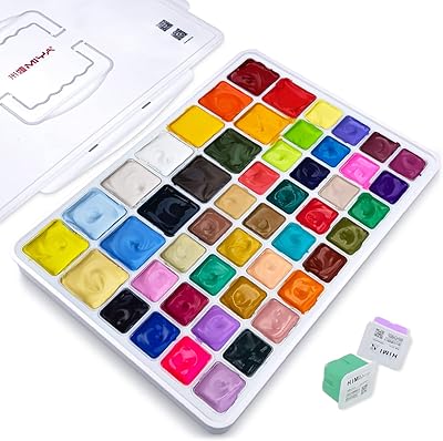 Ensemble de peinture mia gouache 50 couleurs 36 x 30